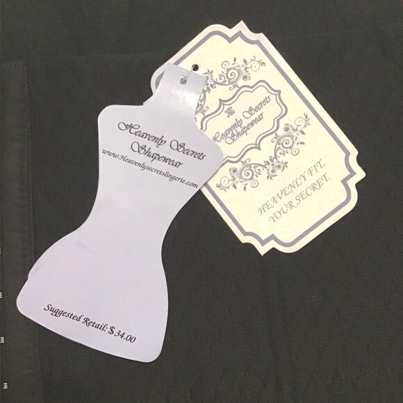 Heavenly Secrets Waist Cincher Womens Shapewear Sz 4X Black Belly Compression - Picture 4 of 7